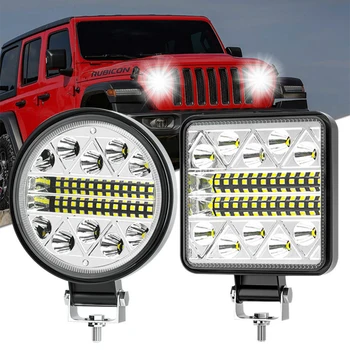 102W LED Pracovní Světlo Bar 4inch Off Road 12V 24V Bodové LED Světlo Bar pro Truck SUV 4WD 4x4 Loď ATV Jeep Traktoru, Mlhové Světlo