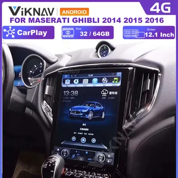 12.1 palcový Android auto gps navigace multimediální přehrávač pro maserati ghibli 2014 -2017 rádio car audio čelní jednotka hd dotykový displej