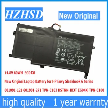 14.8 V, 60WH Nové Originální EG04Xl Laptop Baterie pro HP Envy Sleekbook 6 681881-121 681881-271 TPN-C103 HSTNN-IB3T EG04Xl TPN-C108