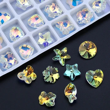 14MM 28pcs/mnoho Crystal Korálky Rovné Hole Skleněné Korálky Pro výrobu Šperků DIY Art příslušenství