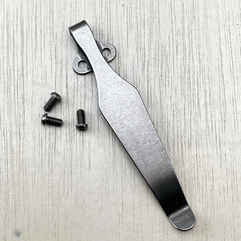 1ks Kvalitní Blank Design TC4 Titan Kapesní Nůž Kydex, Klip Back Spony Pás Klipy pro Skládací Nůž