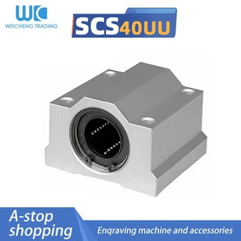 1ks SC40UU SCS40UU Lineární kuličková ložiska cnc díly slide block pouzdra pro 40mm lineární hřídele, vodicí kolejnice CNC díly