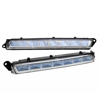 1pár Přední LED DRL Denní svícení Mlhové Světlo Lampy Vhodné pro Mercedes Benz X166 X 164 GL-Class 1649060351 1649060451 A1649060351