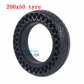 200x50 Elektrický skútr Honeycomb kola pneumatiky 8 cm pevné pneumatiky stab-odolné, odolné proti opotřebení-non nafukovací pneumatiky 200*50 pneumatik