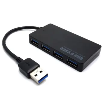 2021 SEXY Ultra-tenké 4-port USB3.0 HUB Vysoké Rychlosti Kontrolka USB Rozbočovač Pro Multi-zařízení Počítač Notebook