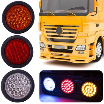 2KS 24 LED 10-30V Auto Zadní Světlo zadní Brzda Stop Obrysové Světlo Indikátor Truck Trailer Kulatý Reflektor Signální světla pro Auto RV