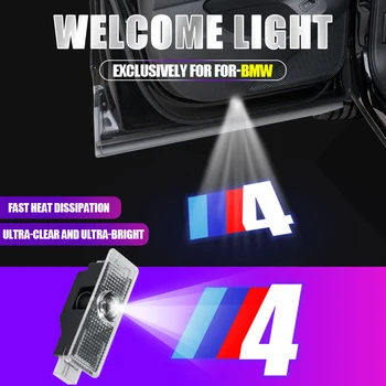 2KS LED Auto Logo Dveře Světlo Projektoru Vítejte Stín světlo Pro BMW e46 f10 f11 e39 e36 f20 g30 x1 e30 g20 x5 e70 serie 1