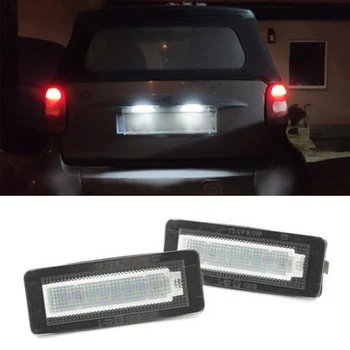 2KS LED Osvětlení spz Pro Smart Fortwo Coupe Cabrio 450 451 Bílé spz Světlo Shromáždění