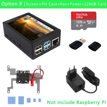 3,5 palcový Raspberry Pi 3 Model B+ Dotyková Obrazovka 480*320 LCD Displej + Dotykové Pero + ABS Pouzdro pro Raspberry Pi 4 Vzor B / 3B+ /3B