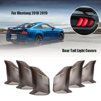 6 Ks Auto Zadní zadní Světlo Lampa Kryt Protector Nálepka pro Ford Mustang 2018 2019 Dekorativní Nálepka