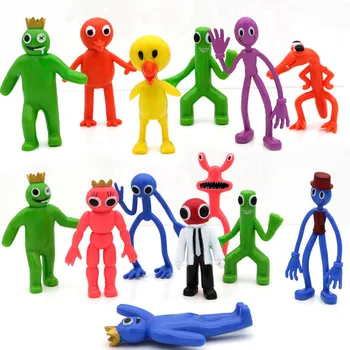 8.5-11cm Duha Přátelé Akční Figurky Toy Kreslená Hra, Postava, Modré Monstrum Kawaii PVC Panenky, Hračky pro Děti, Děti Dárek