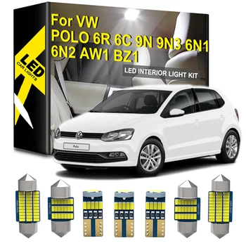 8ks Auto Žárovky Pro Volkswagen VW POLO 6R 6C 9N 9N3 6N1 6N2 aw1 ainol BZ1 2016 2017 2018 2019 2020 2021 Příslušenství, Vnitřní osvětlení Kit