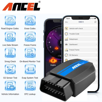 ANCEL BD300 Bluetooth 5.0 OBD2 ScannerOBDII Kód Reader pro BMW/Mini ABS SRS Airbag TPMS Olej Reset Diagnostické Scan Tool