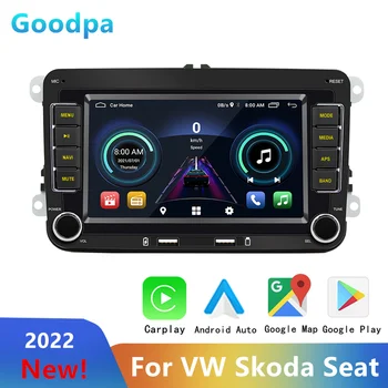 Android 10.0 Carplay Android auto Auto Rádio Stereo 2 Din GPS Multimediální Přehrávač Pro VW Passat Golf Jetta MK5 EOS POLO Touran Sedadla