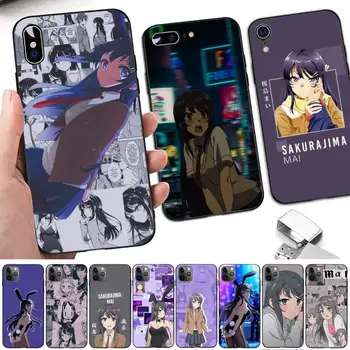Anime Mai Sakurajima Telefon Pouzdro pro iphone 13 8 7 6 6S Plus X 5S SE ROKU 2020 XR 11 12 pro XS MAX