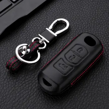 Auto 4D Pravé Kůže Klíč Kryt Peněženka Pro Mazda CX-5 Mazda 3 5 6 Atenza Alexa Smart Klíč Kapsa