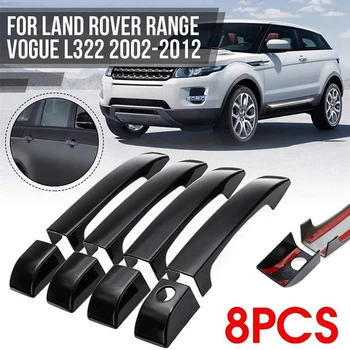 Auto Rukojeť Dveří, Kryty Střihu Lesk Černá Vnější Kliky Dveří Kryt Pro Land Rover Range L322 2002-2012
