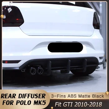 Auto Zadní Nárazník, Difuzor, Spoiler Maxton Styl Splitter pro Volkswagen VW Polo MK5 6R GTI 6C Dva Čtyři Dveře Facelift 2010-2018