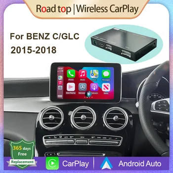 Bezdrátové Apple CarPlay Android Auto Dekodér pro Mercedes-Benz GLC C-Class W205 2015-2018 s MirrorLink AirPlay Auto Play Fotoaparát