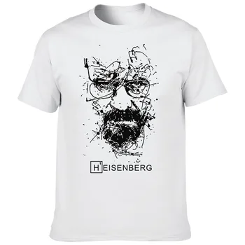 Breaking Bad Heisenberg Trička Populární TELEVIZNÍ Seriál Print Muži Ženy Streetwear Fashion T Shirt Čisté Bavlny Vysoká Kvalita Trička Topy