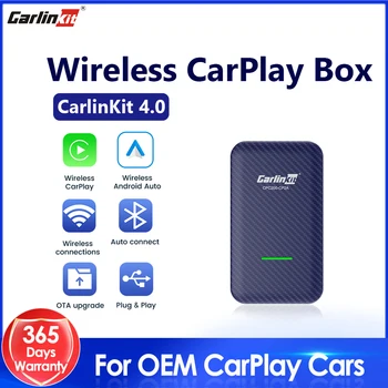 CarlinKit 4.0 Wireless CarPlay Box Android Auto Mini 3.0 Adaptér Upgrade Tovární Auto Play Dongle pro Audi VW Poineer Porsche, Kia