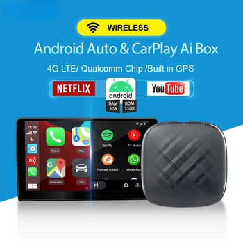 CarlinKit Android 4.0 11 Android Auto Ai Box Wireless pro Apple CarPlay Adaptér Pro Toyota, Fiat, Audi, Porshe Benz Kia FordVW