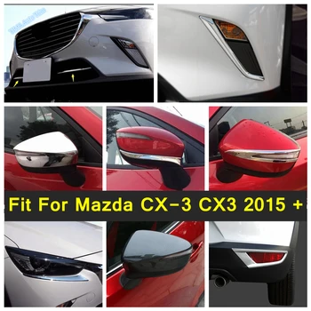 Chrome Přední Mlhové světlo / Reflektor Víčka Eyelashs / vnitřní Zpětné Zrcátko Kryt Čalounění Příslušenství Vhodné Pro Mazda CX-3 CX3 2015 - 2021