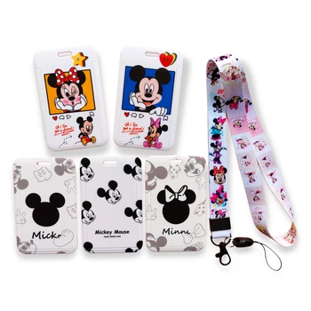 Disney Mickey Minnie Mouse Lékař zdravotní Sestra Dámské Šňůrka Název ID Karty Kryt Mobilní Telefon Kroužek na Klíče Odznak Držitel Dárky
