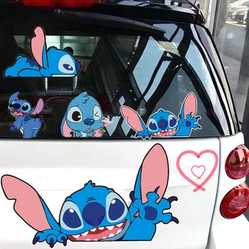 Disney Stitch Auto Samolepky Kawaii Anime Obrázek Steh Auto Okno Jízdy Zrcadlo, Nálepky Na Zadní Sklo Samolepky Dekor Dárky