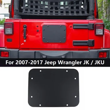 Hliníkové Slitiny dveře zavazadlového prostoru Kryt Pro Jeep 07-2017 Wrangler JK, JKU Náhradní Pneumatika Dopravce Odstranit Výplň Desky