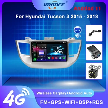 JMANCE Pro Hyundai Tucson 3 2015 - 2018 autorádio AI Hlas Multimediální Video Přehrávač, GPS Navigace Android Č. 2din 2 din dvd