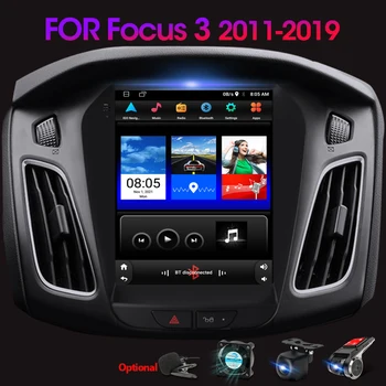 JMCQ 2Din Android Auto Stereo Rádio Multimediální Video Přehrávač Pro Ford Focus 3 Mk 3 2011 - 2019 GPS Navigace Carplay 2 din