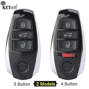 KEYECU pro Volkswagen Vw Touareg 2010-2019 IYZVWTOUA Náhradní 3 3+1 4 Tlačítko Smart Remote Auto Klíč Shell Případě Fob