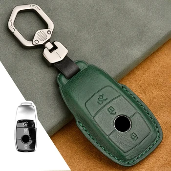 Kožené Auto Dálkové Klíč Pouzdro pro Mercedes benz C E S G GLS CIA Třídy W213 W177 W205 W222 X167 W177 AMG Příslušenství