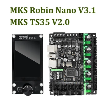 Makerbase MKS Robin Nano V3 3D Tiskárny, základní Desky, Eagle 32 Bit 168Mhz F407 Control Board MKS TS35 V2 TFT Dotykový Displej, USB Tiskové