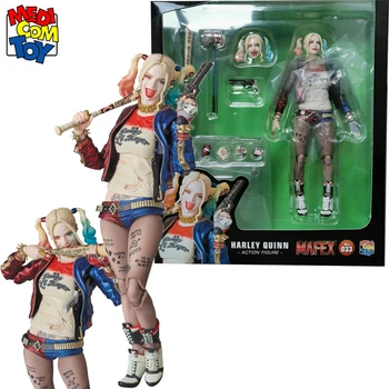 Medicom Toy Originální Mafex 033 DC Suicide Squad Harley Quinn 6inches Anime Akční Obrázek Kolekce Model Hračky Pro Chlapce Dárek