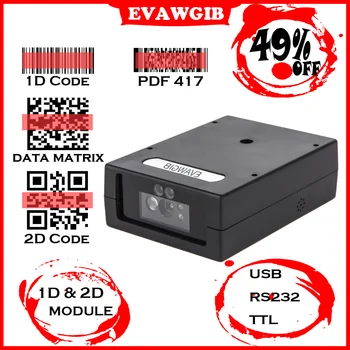 Mini Velikost Čárových Kódů Modul USB Čtečka Čárových kódů S Nejlevnější Cenou 1D&2D TTL RS232 Sériové Self-Inductio QR Čárových kódů