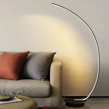Minimalistické stojací Lampy obývací pokoj ložnice design luxusní jednoduchá moderní studie stojí lehké čtení pohovkou vertikální rybaření lampa