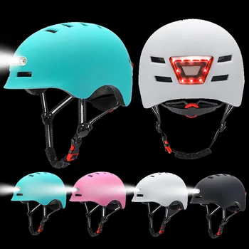 Muži Ženy Inteligentní Flash Light Helma Kolo Smart helmu, Helmu, pohodlné a lehké Horské Silniční Skútr port Helmu