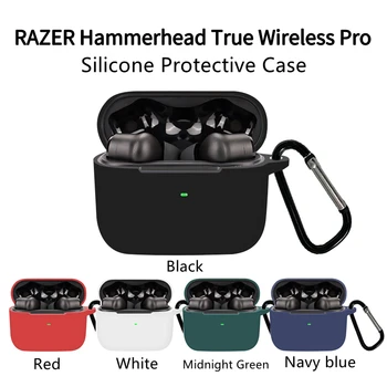 Měkké Silikonové Ochranné Pouzdro Pro Razer Hammerhead Pravda Wireless Pro Vodotěsný Kryt Bezdrátového Sluchátka, Headset, Pouzdro S Háčkem