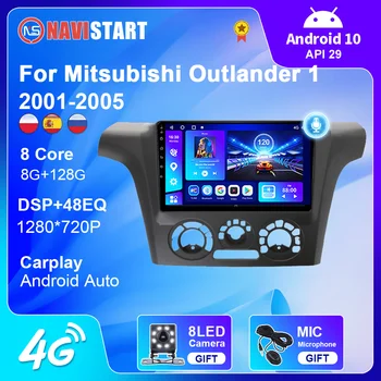 NAVISTAR 128 g 8G Android 10 Pro Mitsubishi Airtrek Outlander 2001-2005 autorádio AutoRadio Carplay GPS Navigace Bez DVD Přehrávač