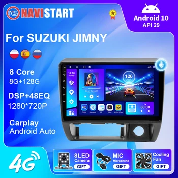 NAVISTART T10 Auto Rádio pro SUZUKI JIMNY 1998-2004 Android 10 4G WIFI Carplay Android Auto GPS Navigace Bez DVD Přehrávačem, 2 Din