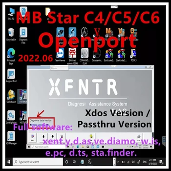Nejnovější 2022.06 Xentry Software Vzdálenou Instalaci a Aktivaci DT.S WI.S EP.C Auto Diagnostický Nástroj, MB STAR SD C4/C5/C6 openport