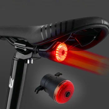 NEWBOLER Smart LED Cyklistické Světlo zadní Zadní Mtb Silniční Brzdové Světlo Signálu USB Nabíjením Červená Cyklistická Svítilna Flash Světlo Pro Kolo