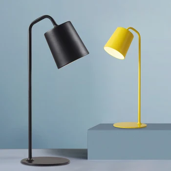 Nordic jednoduché studie LED tepaného železa Stolní Lampa, noční stolek Ochrana Očí Čtení Stolní Lampa Obývací Pokoj Ložnice Domácí Dekor