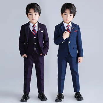 Nové Příjezdu Chlapci Obřadní Roucho/Klavír Chlapec Formální Oblek/Narozeniny Oblek/Flower Boy Suit 3422