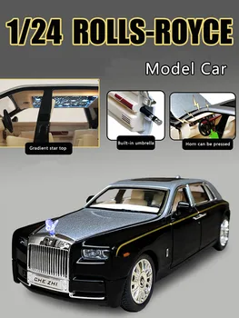 Nový 1:24 Simulace Rolls-Royce Phantom Model Slitiny Kovový Model Auta Ozdoby Luxusní Auto Sedan dětské autíčko Chlapec Kolekce