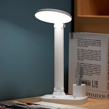 Ochrana očí stolní lampa LED stmívání učení skládací inteligentní USB nabíjecí ložnice noční stolek lampy