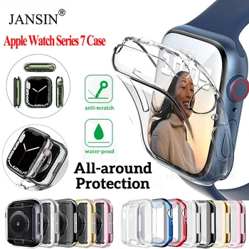 Ochranný Kryt Pro Apple Watch Série 8 Případ Screen Protector Pro iWatch Série 7 45 mm 41 mm Případech TPU Nárazník Plnou Shell Kryt
