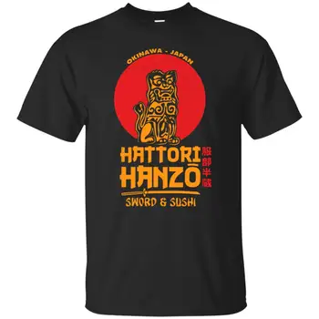 Okinawa Japonsko Ninja Čínské Znaky Hattori Hanzo Samuraj Tričko. Krátký Rukáv, 100% Bavlna Casual T-košile Volný Top S-3XL